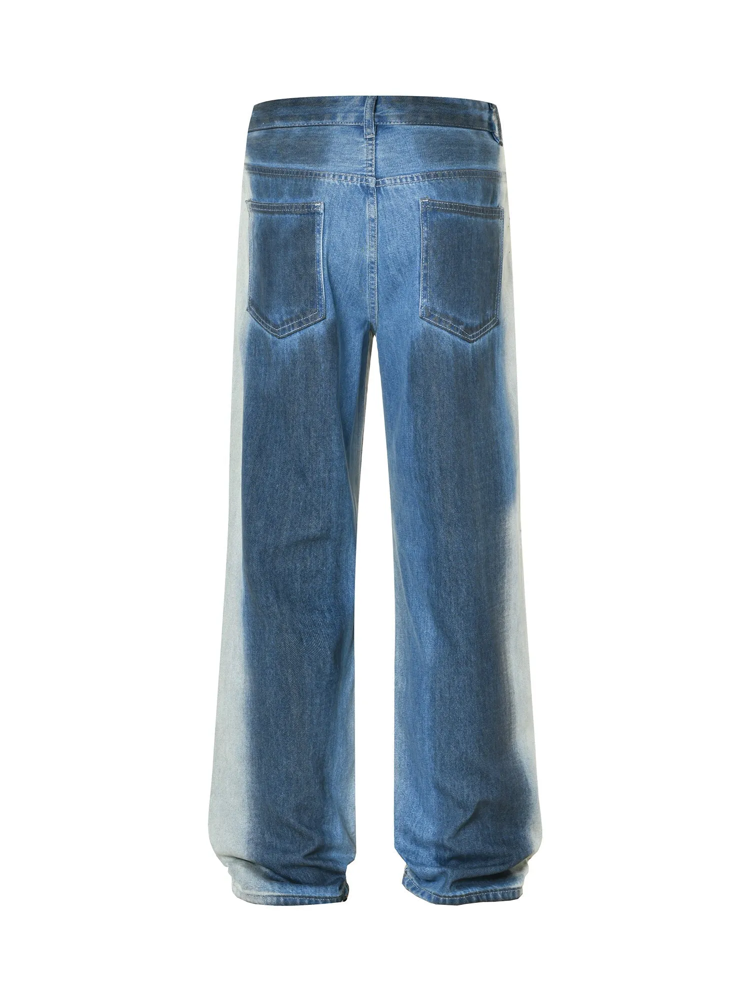 1984 High Street Distressed Washed Ripped Jeans