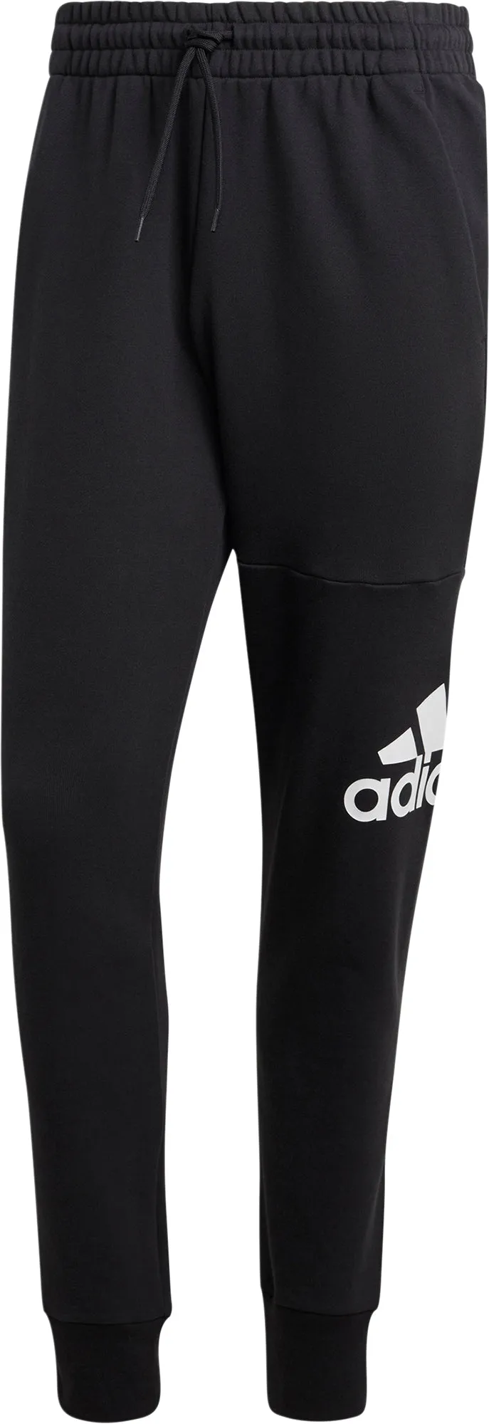 adidas Essentials Tapered Cuff Logo Mens Joggers - Black