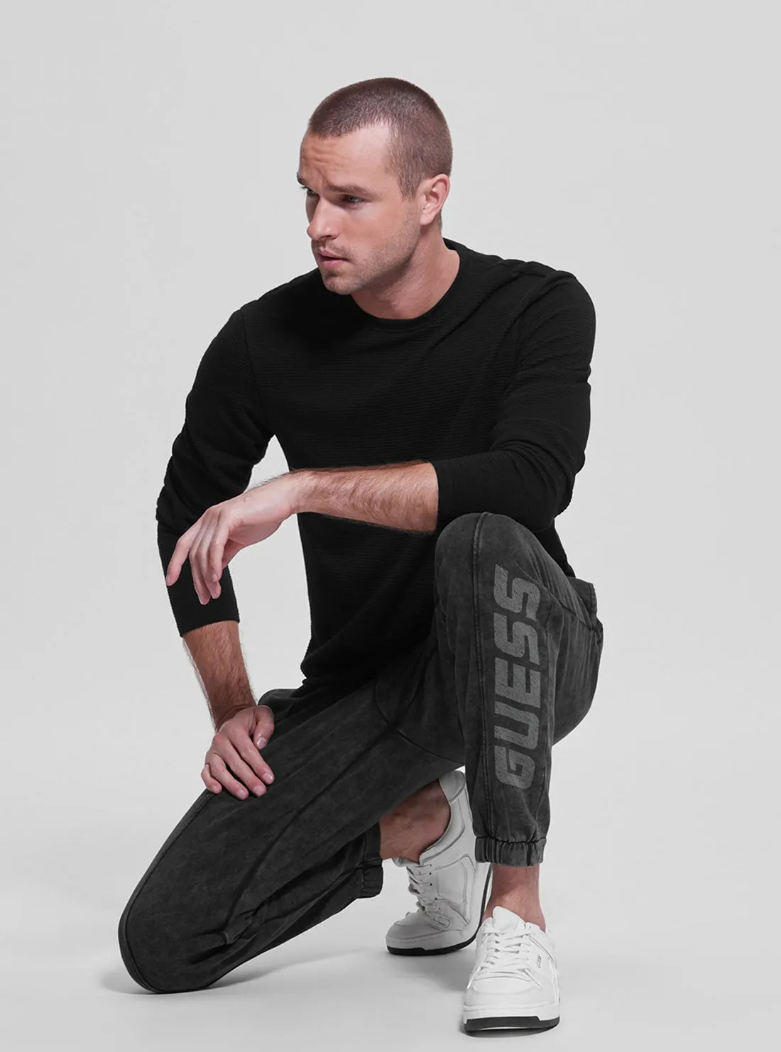 Black Arnt Active Logo Trackpants