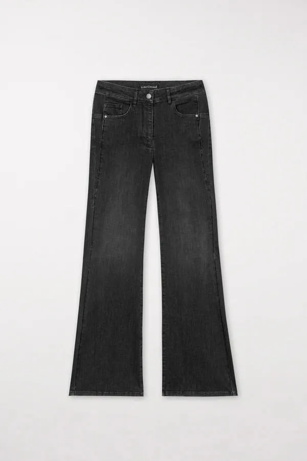 Black Skinny Bootleg Jeans