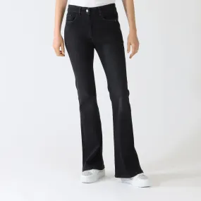 Black Skinny Bootleg Jeans