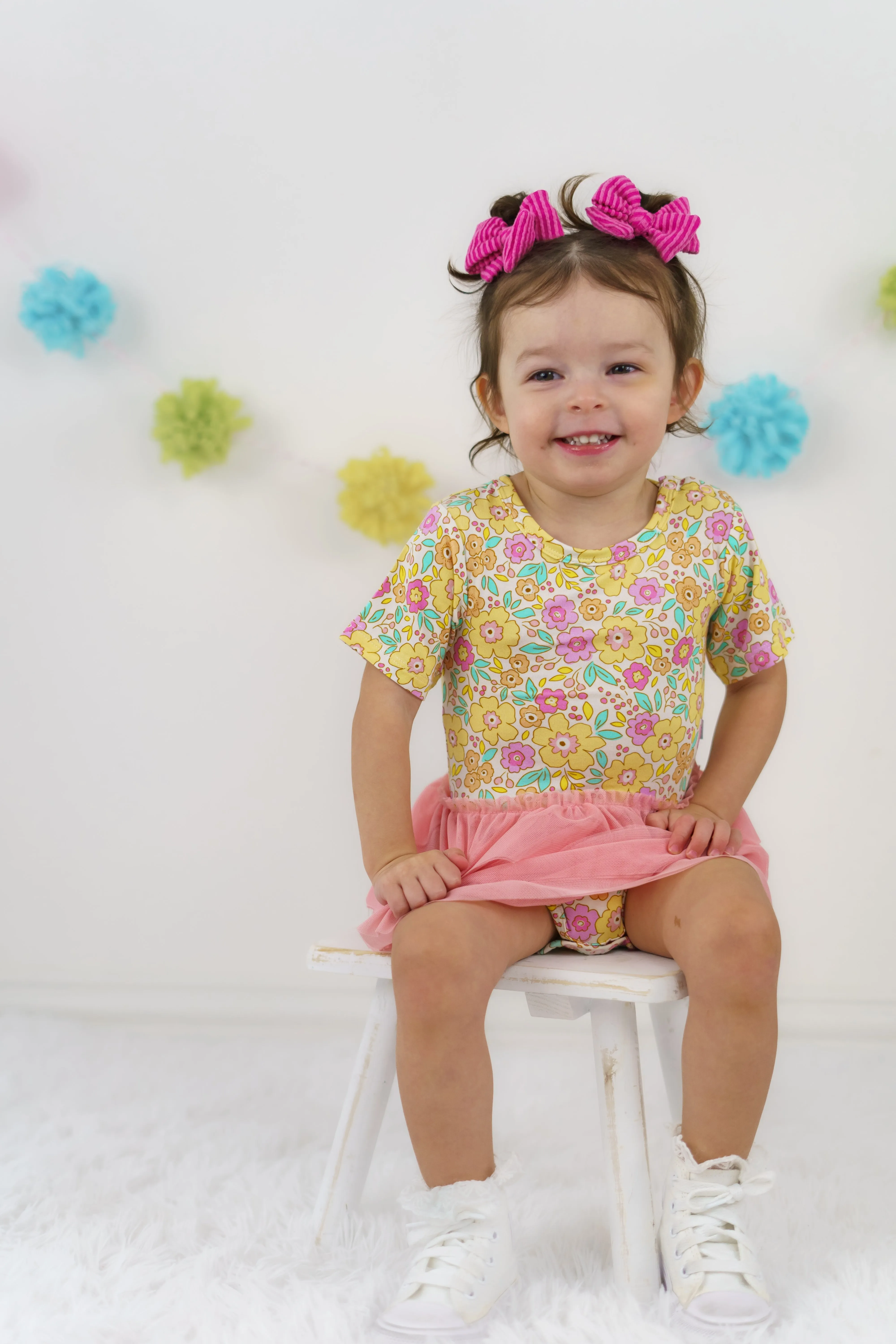 BLOOMIN' WILDFLOWERS DREAM TUTU BODYSUIT DRESS