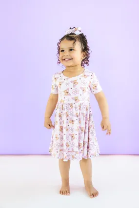 BLOSSOMIN' BUTTERFLY DREAM RUFFLE DRESS