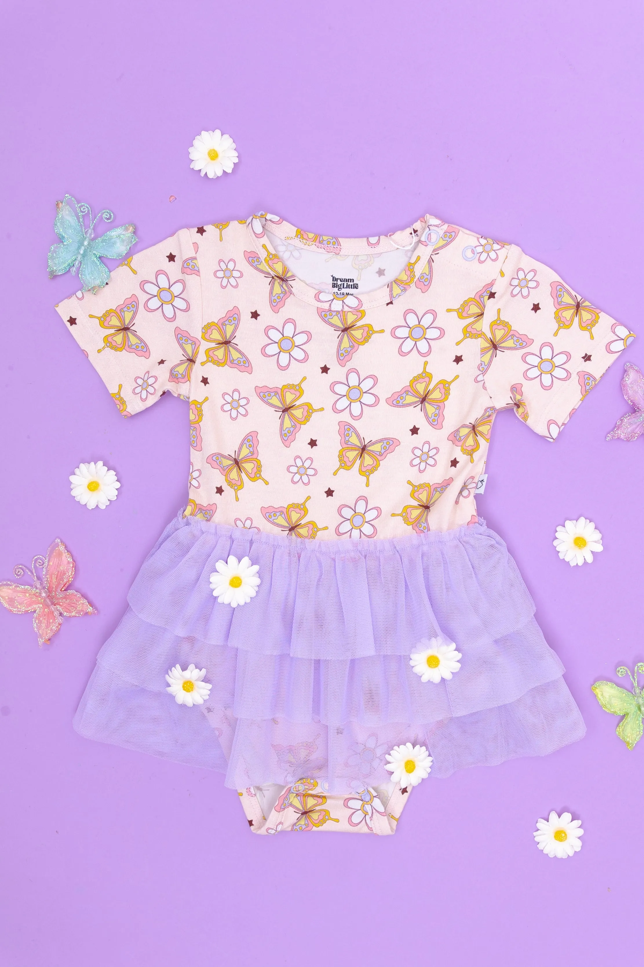 BLOSSOMIN' BUTTERFLY DREAM TUTU BODYSUIT DRESS