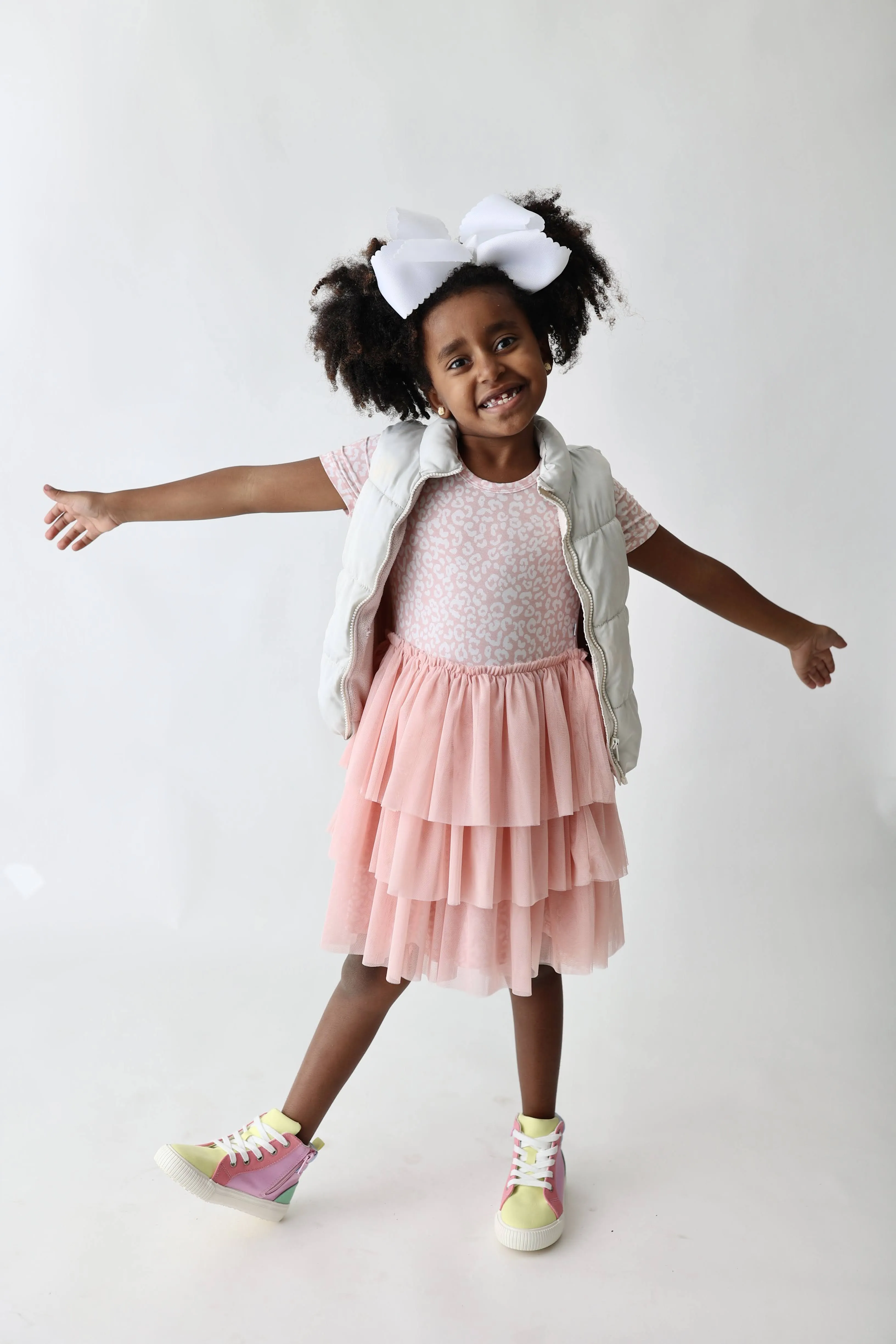 BLUSHING LEOPARD DREAM TUTU DRESS