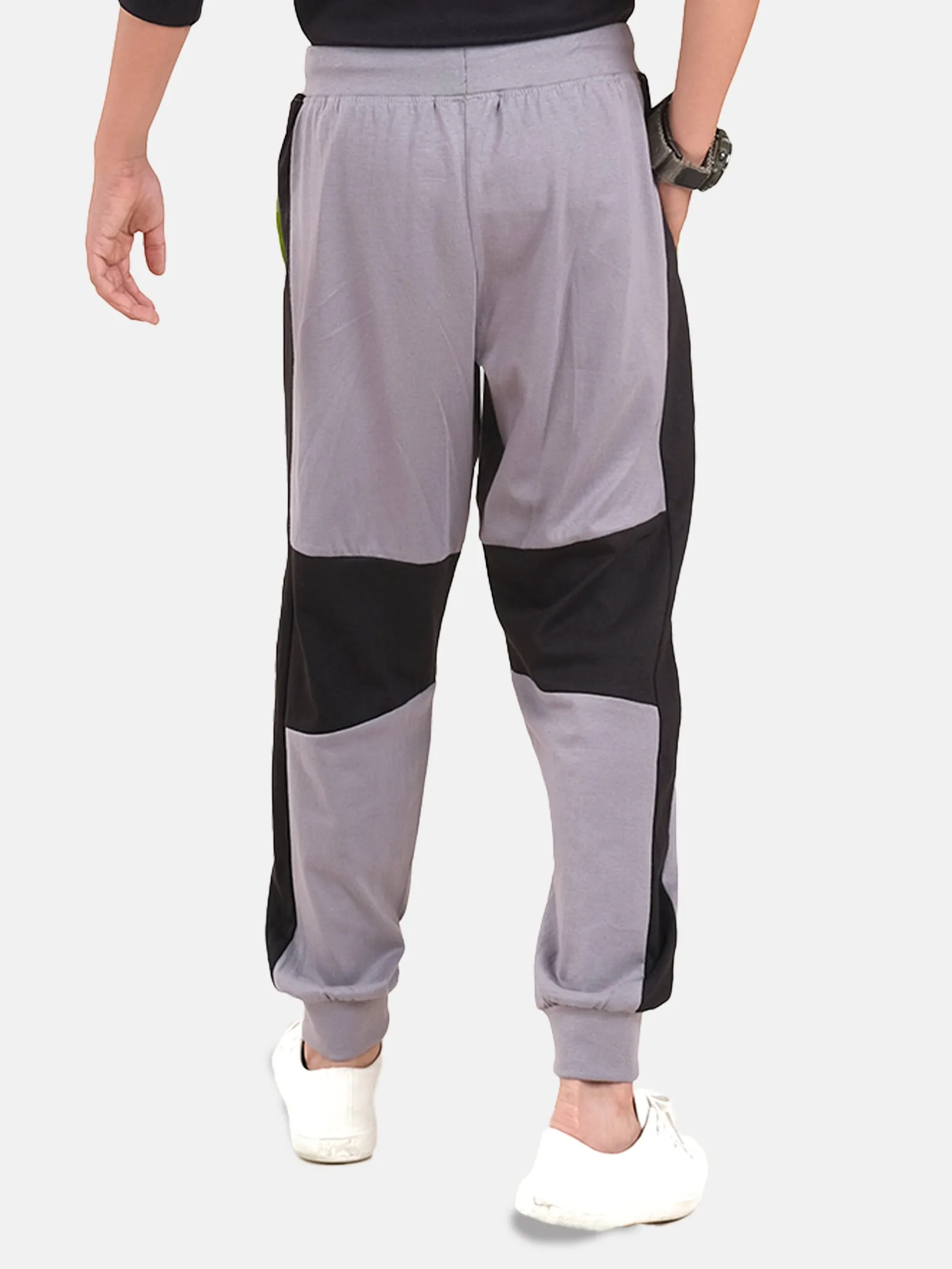 Boys Cotton Knee Panel Cut & Sew Track Pant