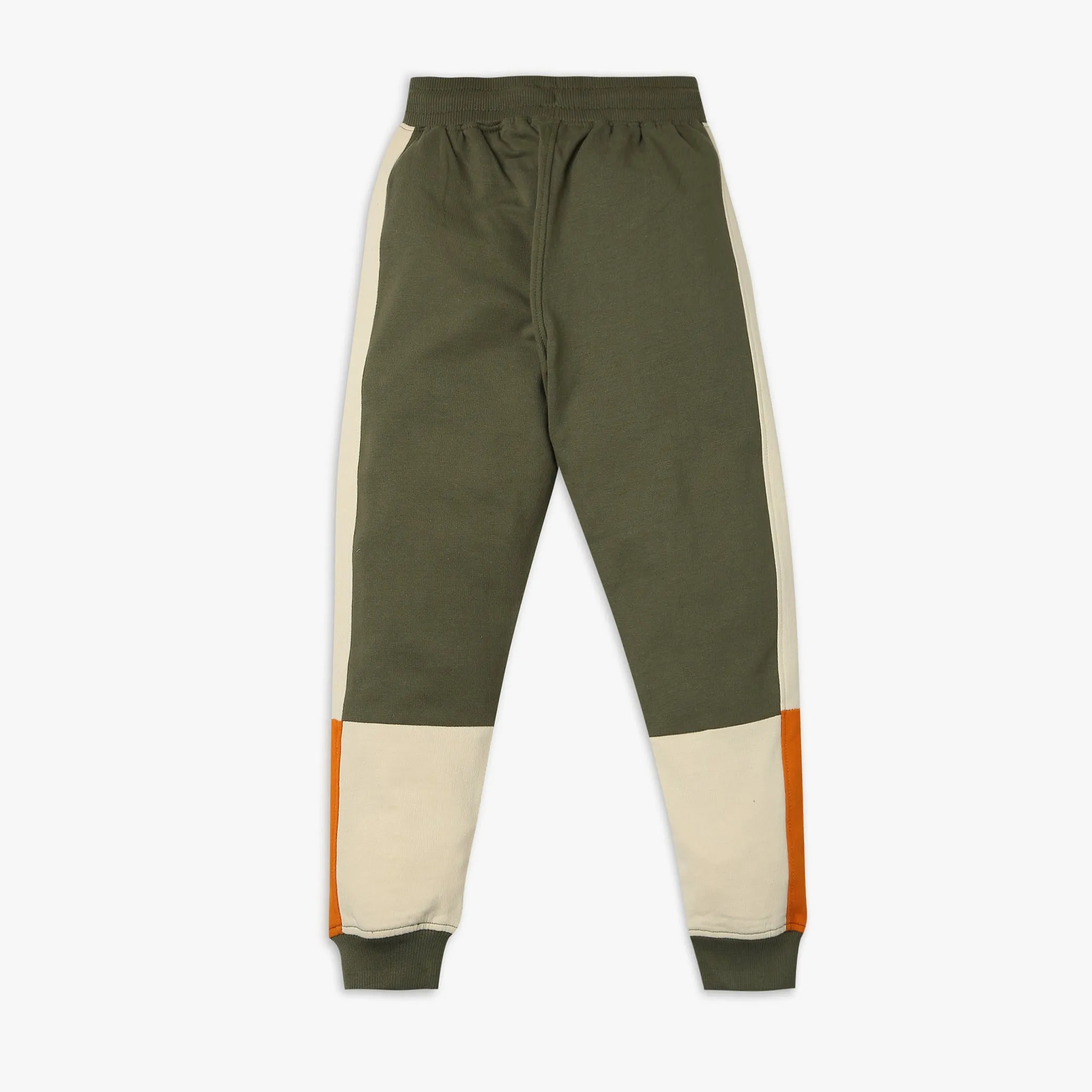 Boy's Regular Fit Solid Mid Rise Trackpants