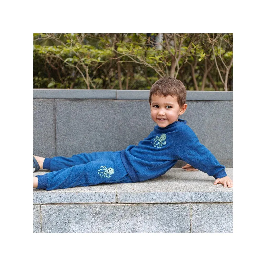 Charlie The Cheetah | Organic Melange Tracksuit Set