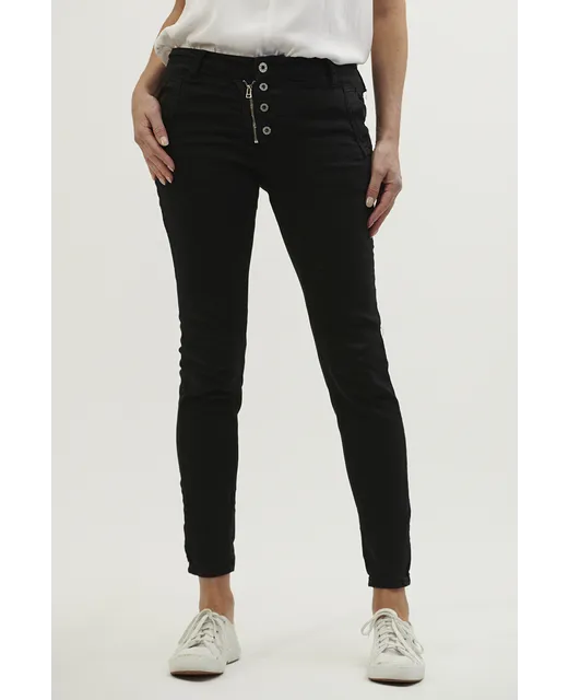 Classic Button Jean - Black