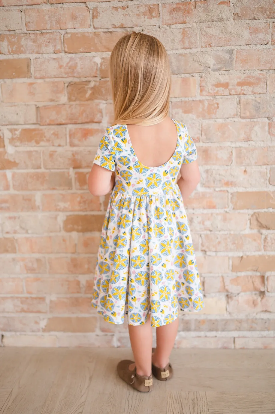 Classic Twirl Dress in Starburst Garden