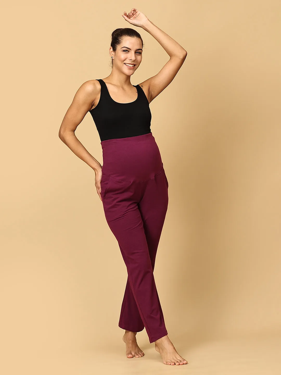 Comfy Maternity Trackpants Combo of 2