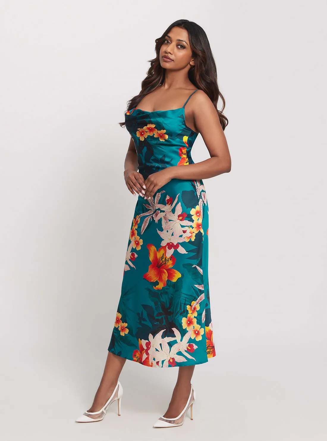 Eco Green Floral Print Akilina Maxi Dress