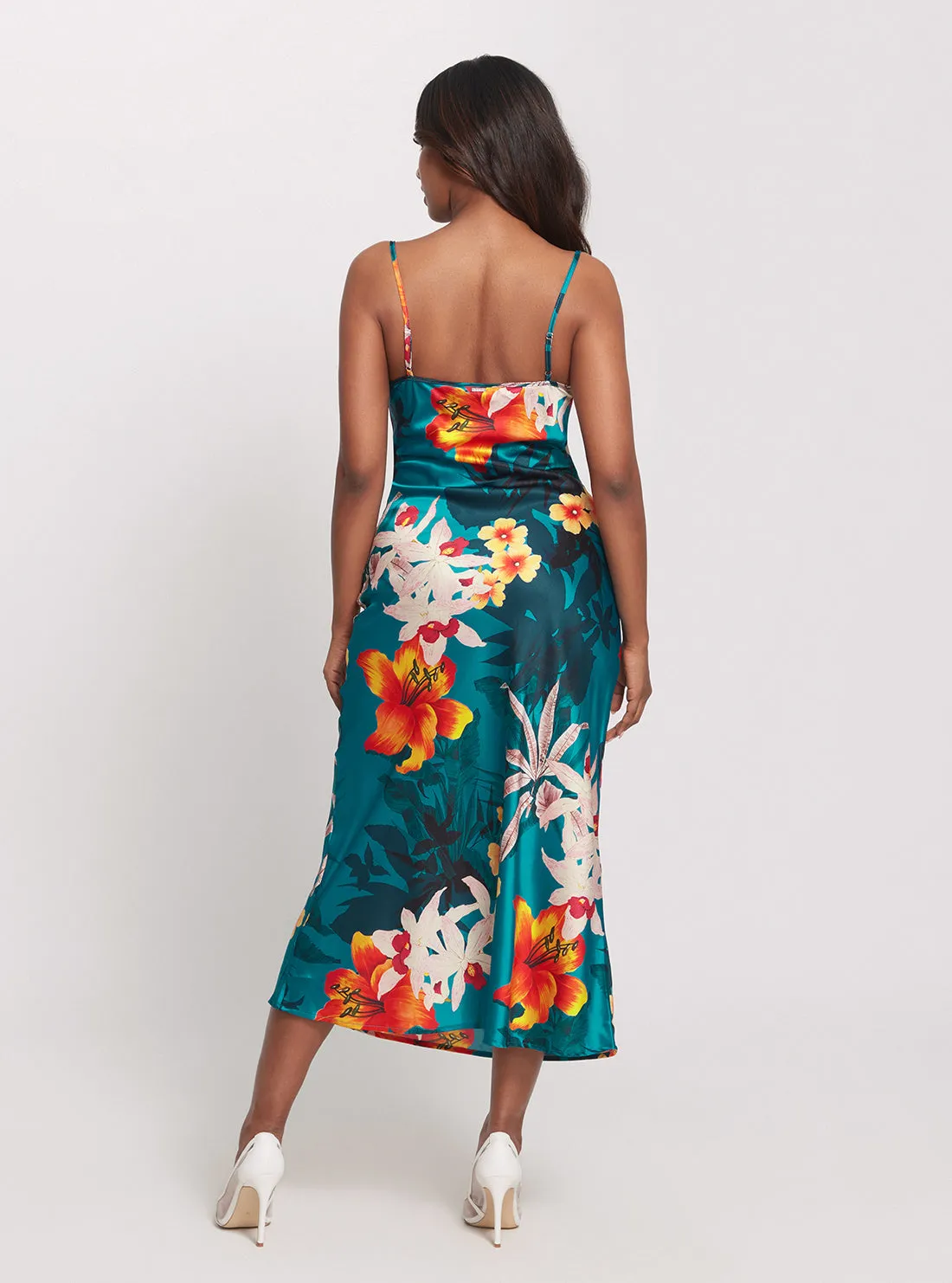 Eco Green Floral Print Akilina Maxi Dress