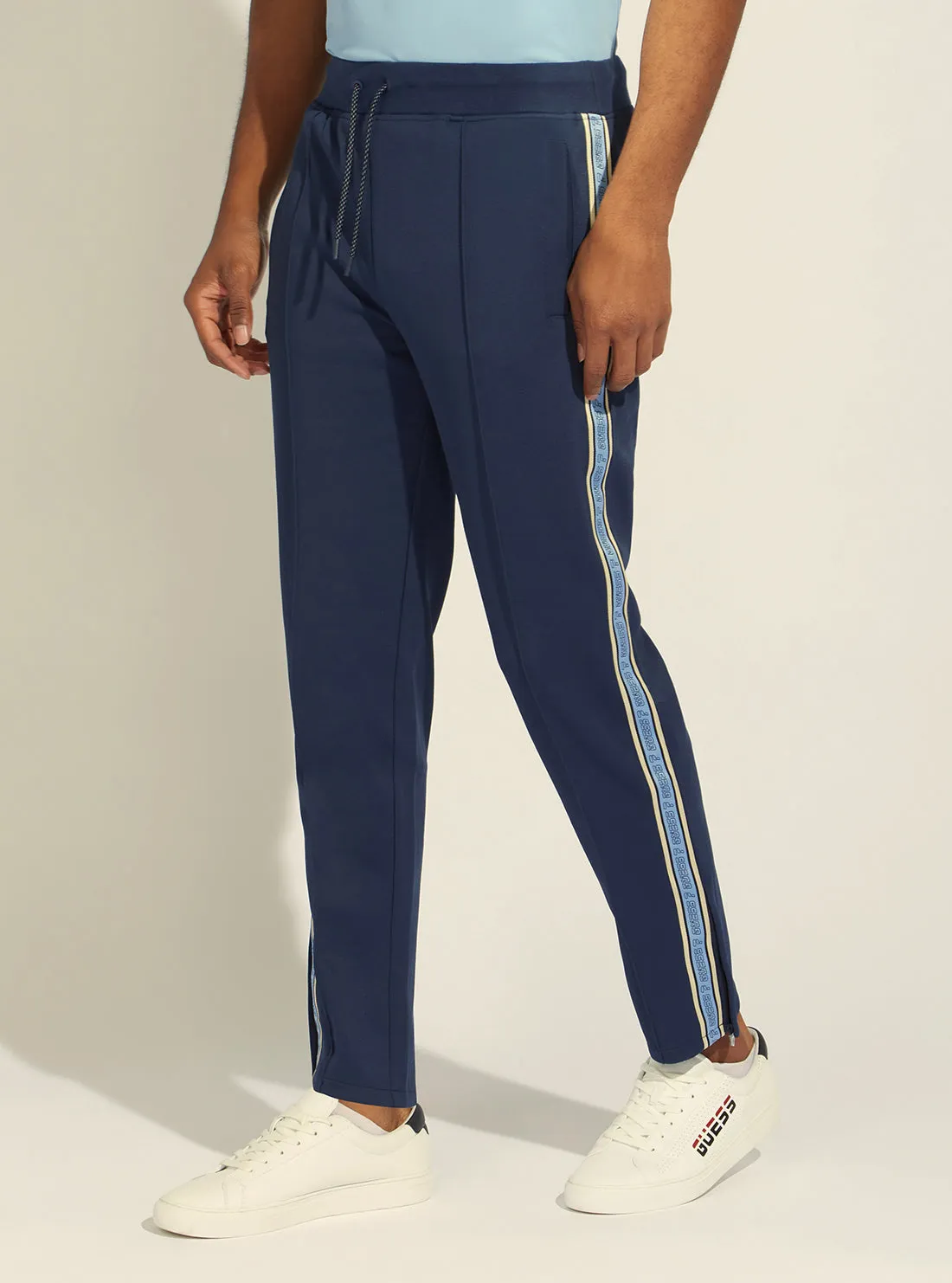 Eco Silk Blue Darrel Active Trackpants