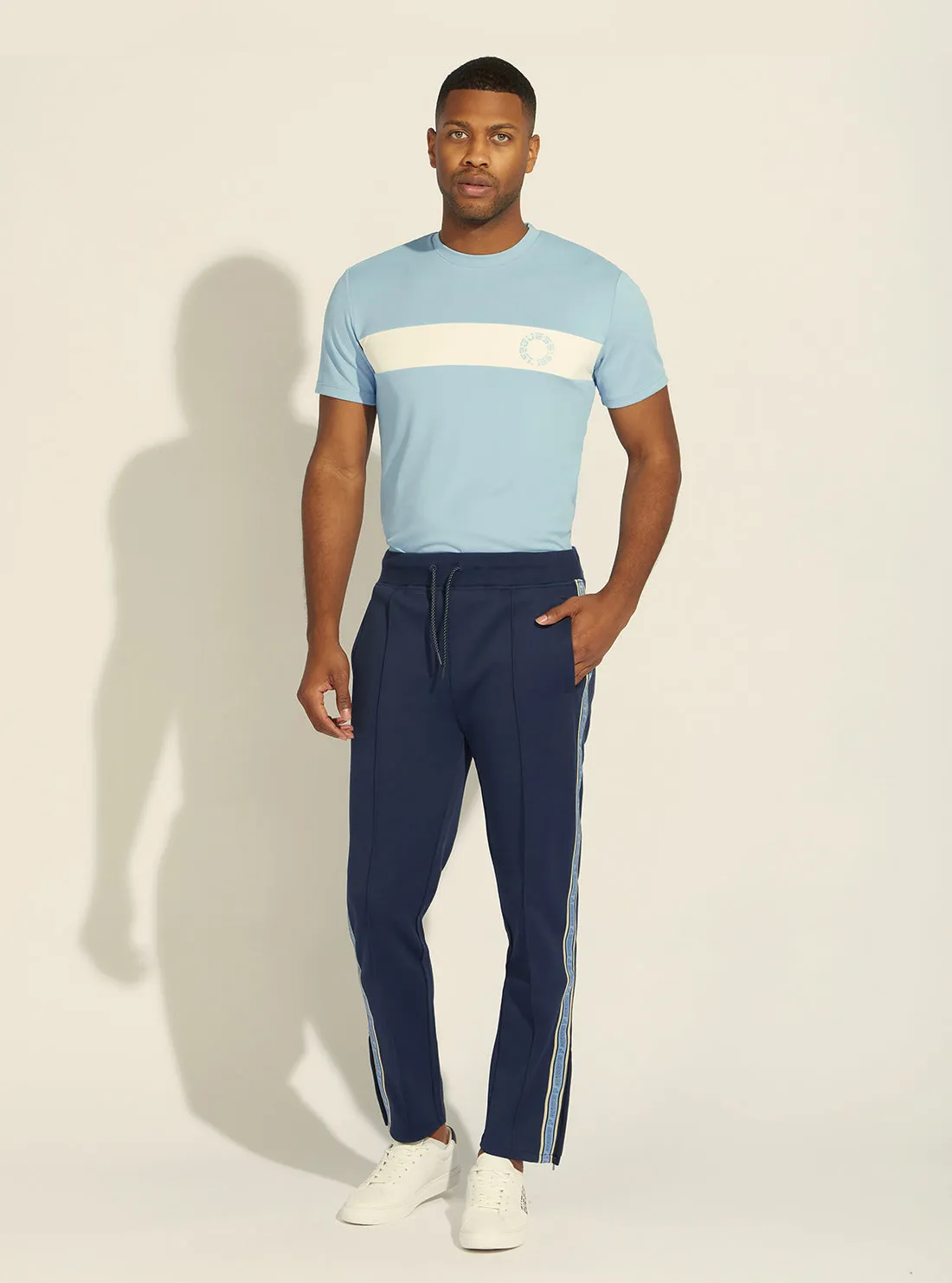 Eco Silk Blue Darrel Active Trackpants