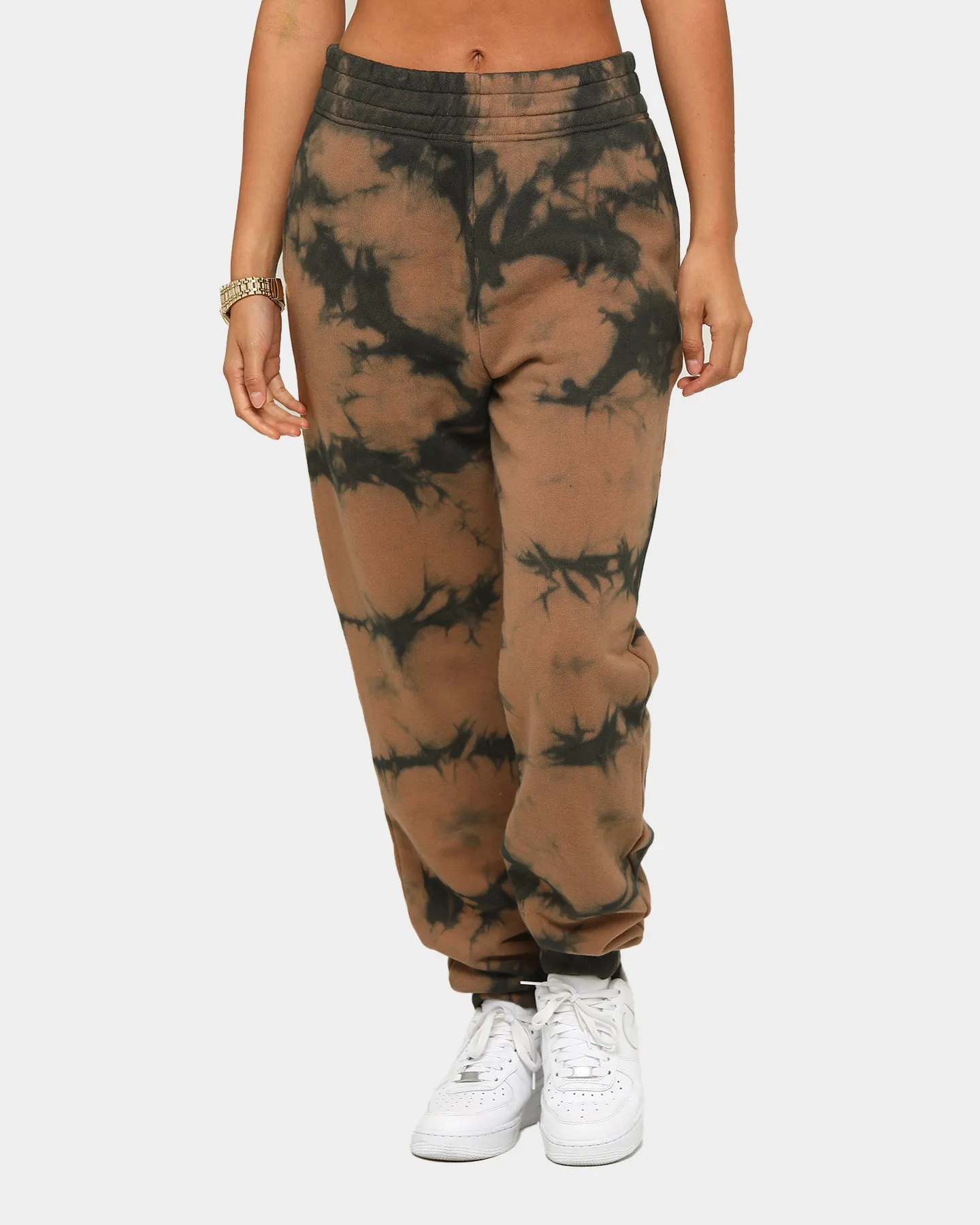 EN ES Tie Dye Trackpants Brown/Black