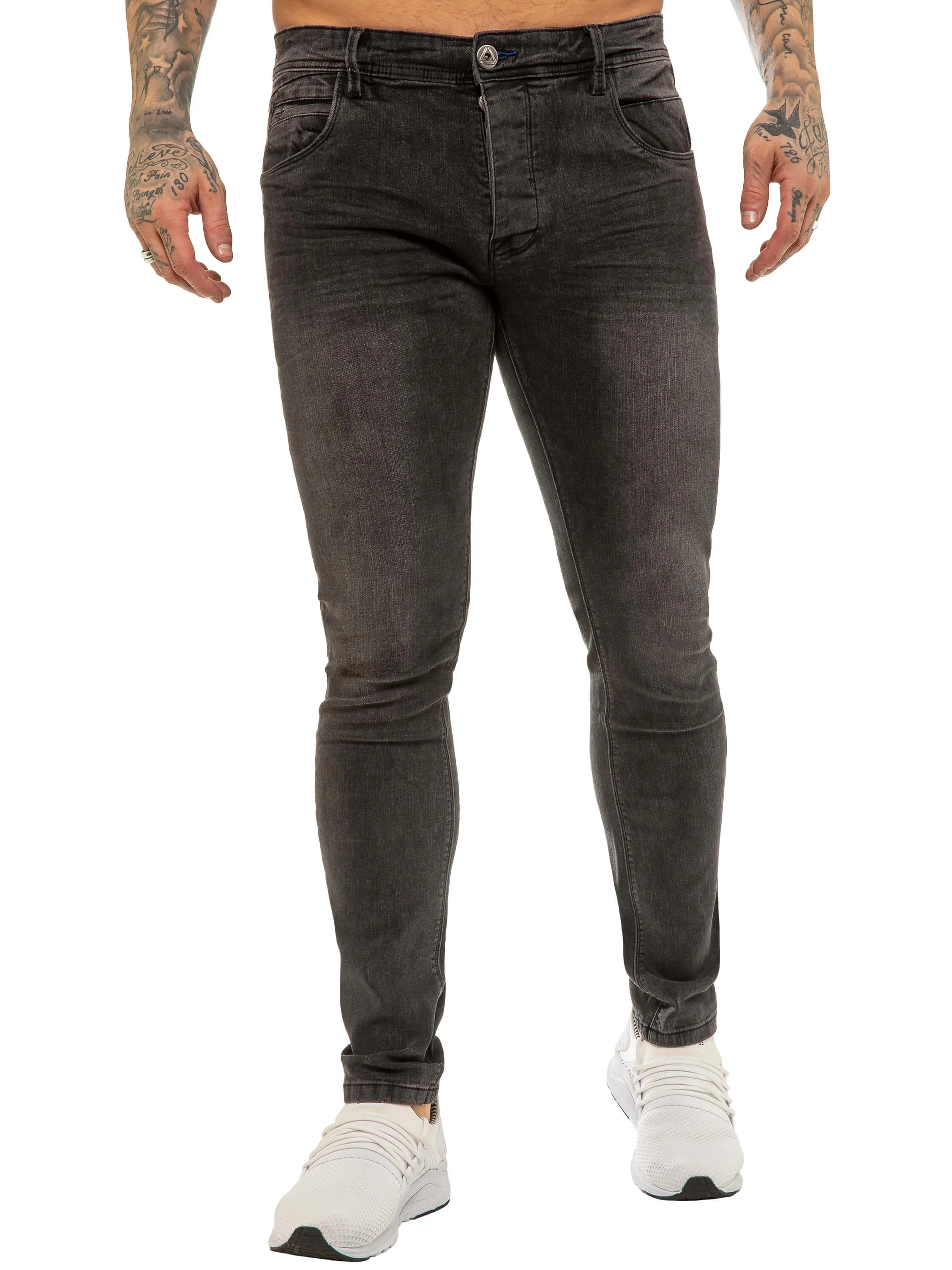 ETO | Mens Designer Basic Hyperstretch Blue Jeans