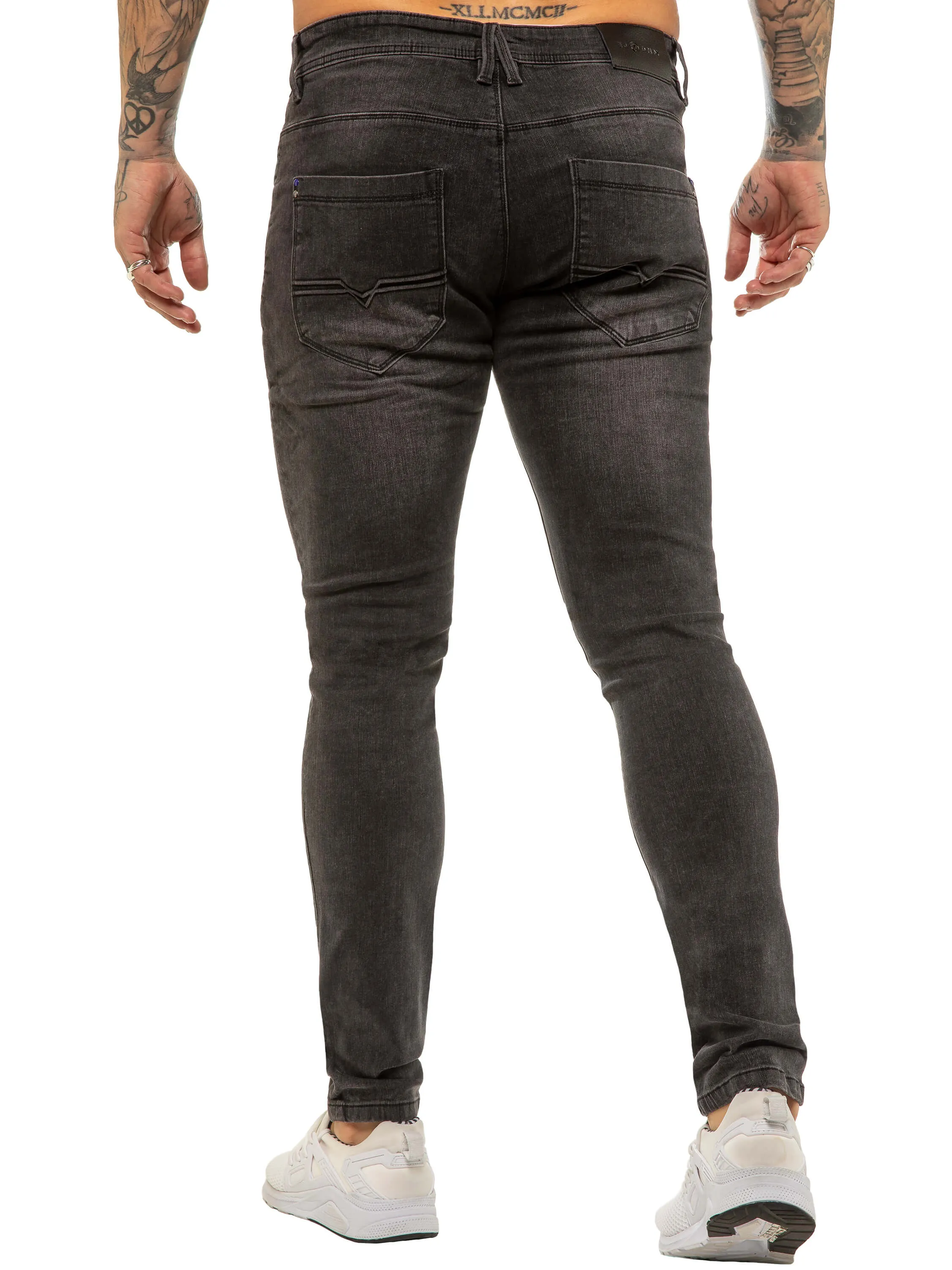 ETO | Mens Designer Basic Hyperstretch Blue Jeans