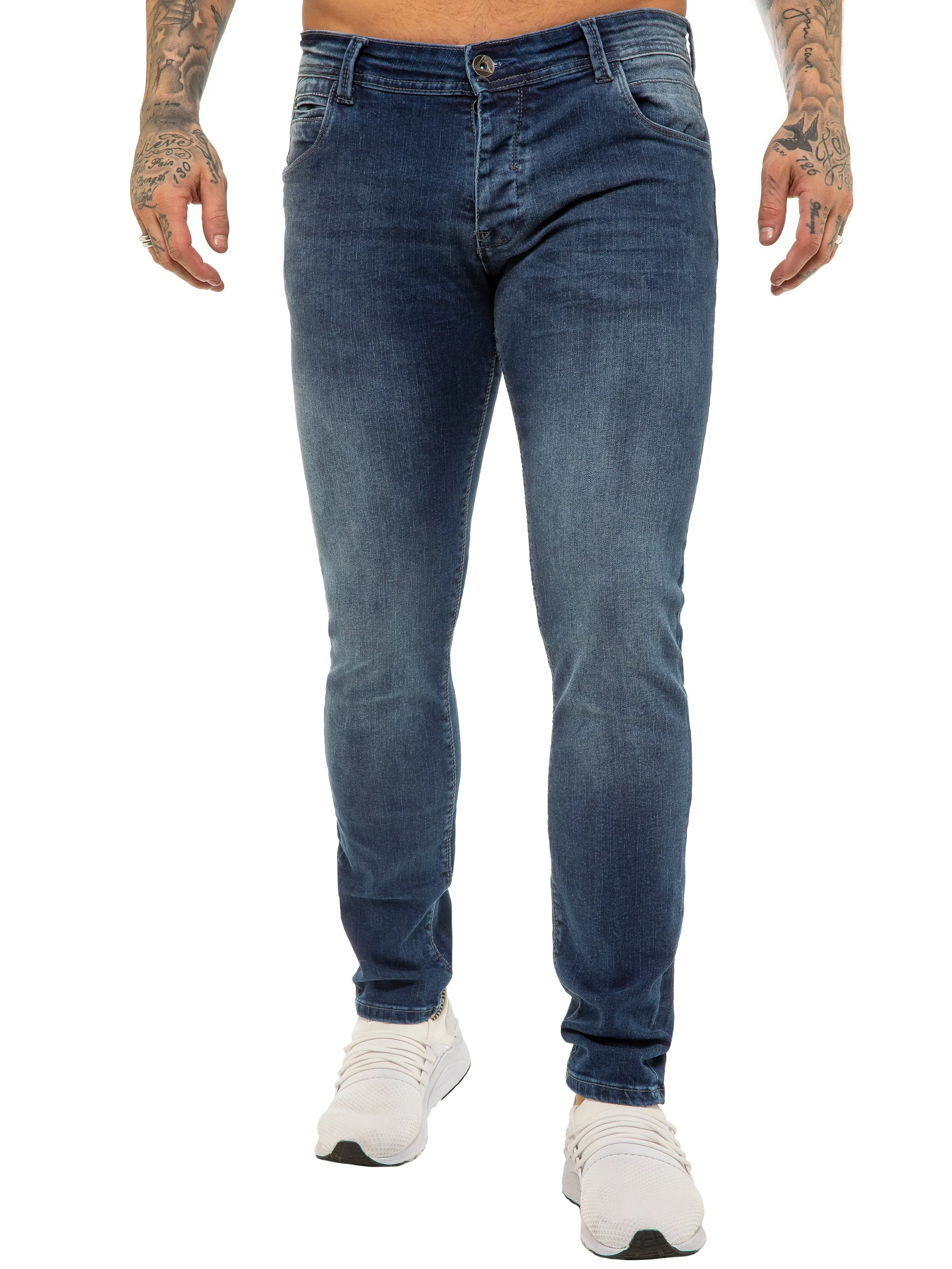 ETO | Mens Designer Basic Hyperstretch Blue Jeans