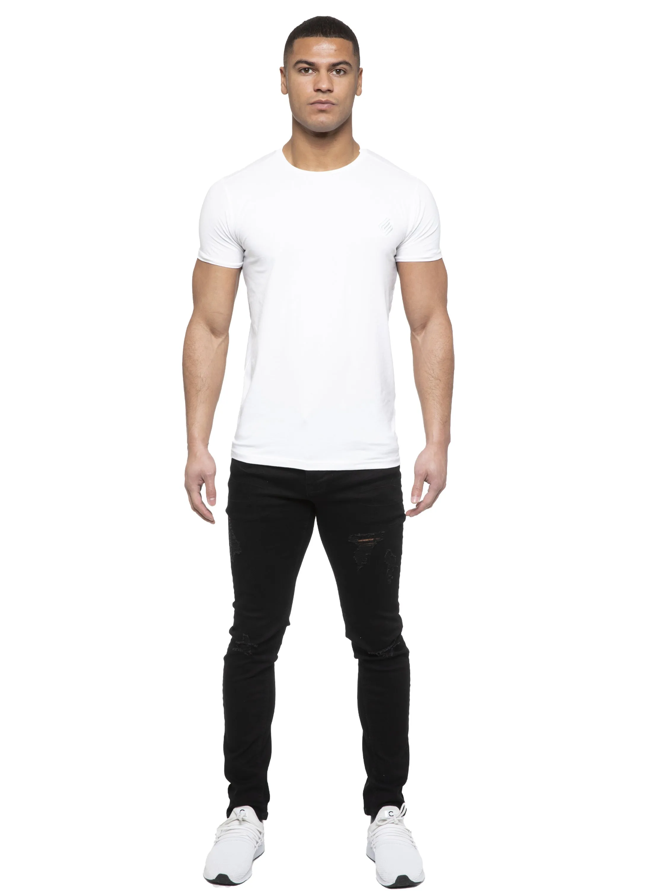 ETO | Mens Designer Hyperstretch Skinny Fit Distressed Jeans