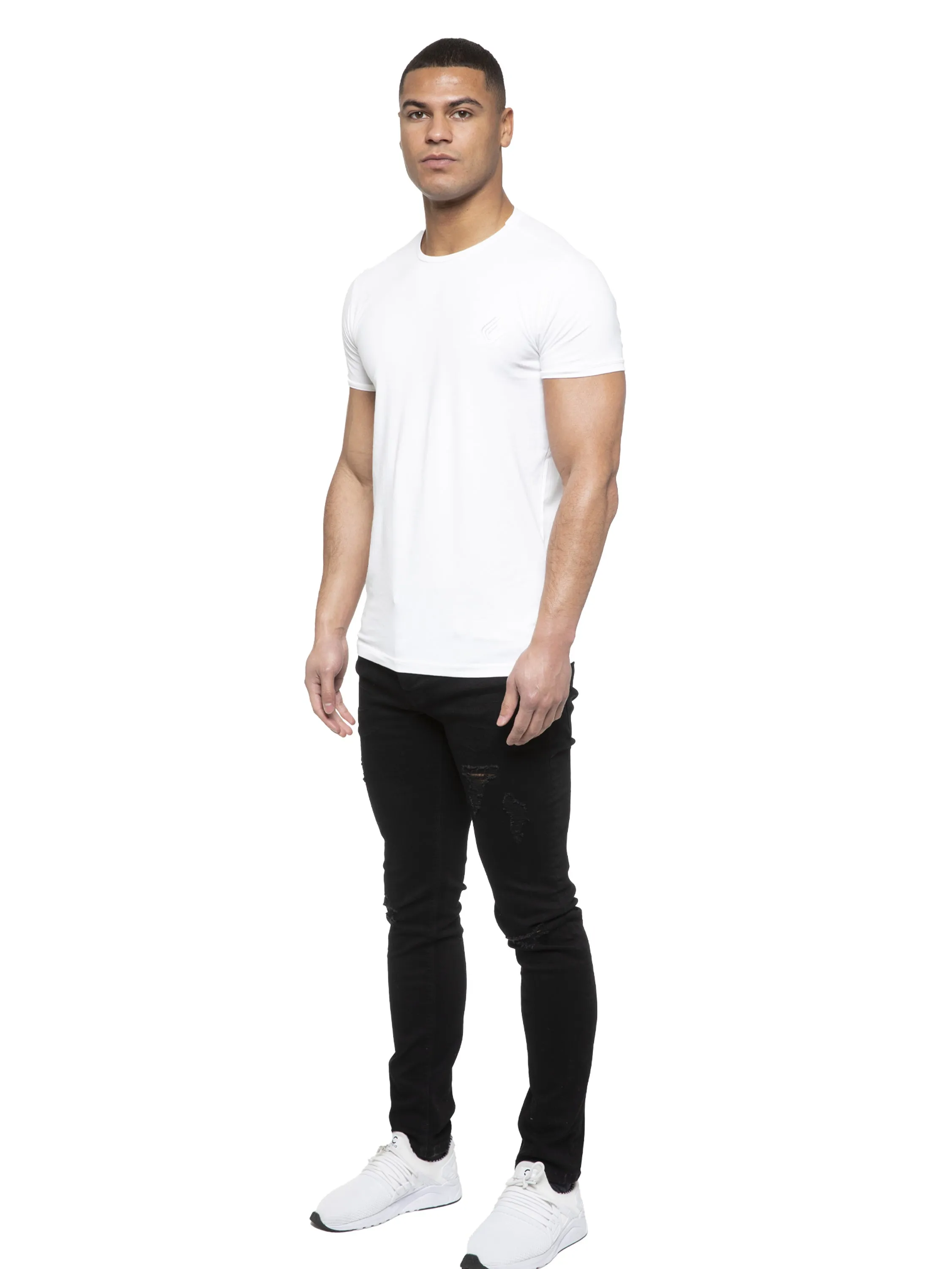 ETO | Mens Designer Hyperstretch Skinny Fit Distressed Jeans