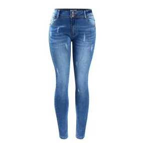 Fading Stretch Skinny Denim Jeans