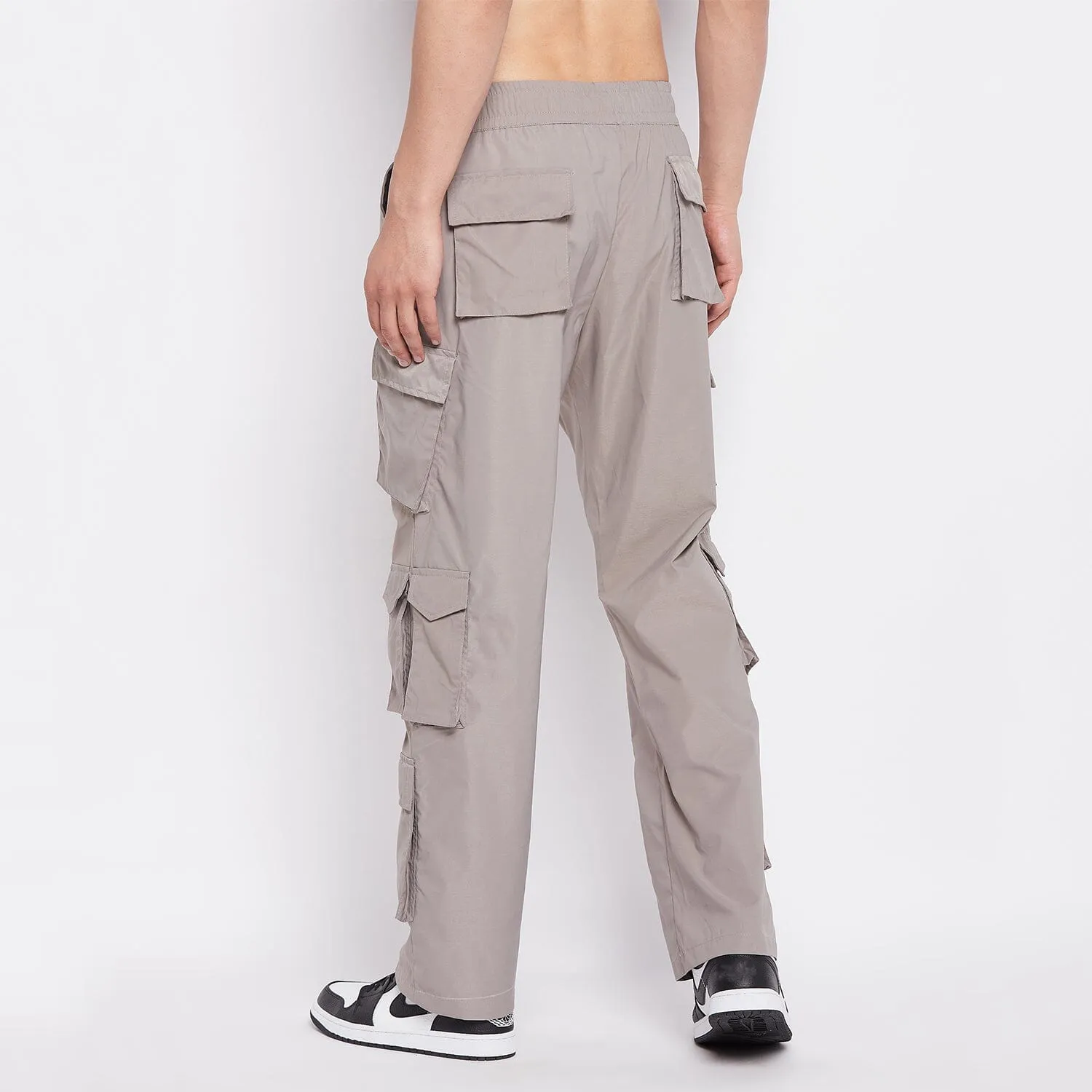 Grey Tactical Cargo Trackpants