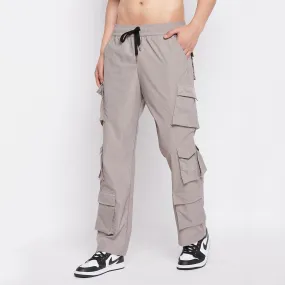 Grey Tactical Cargo Trackpants