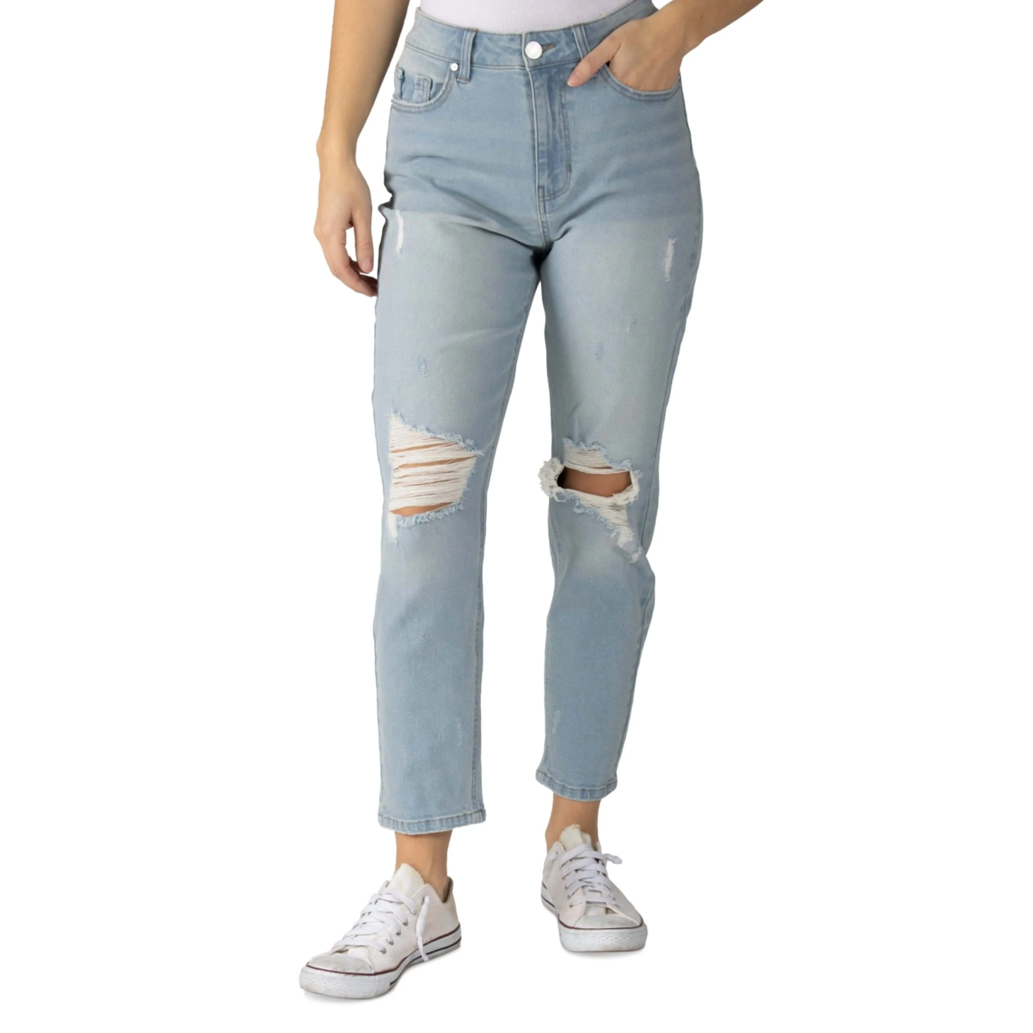 INDIGO REIN - Stretch Mom Jeans