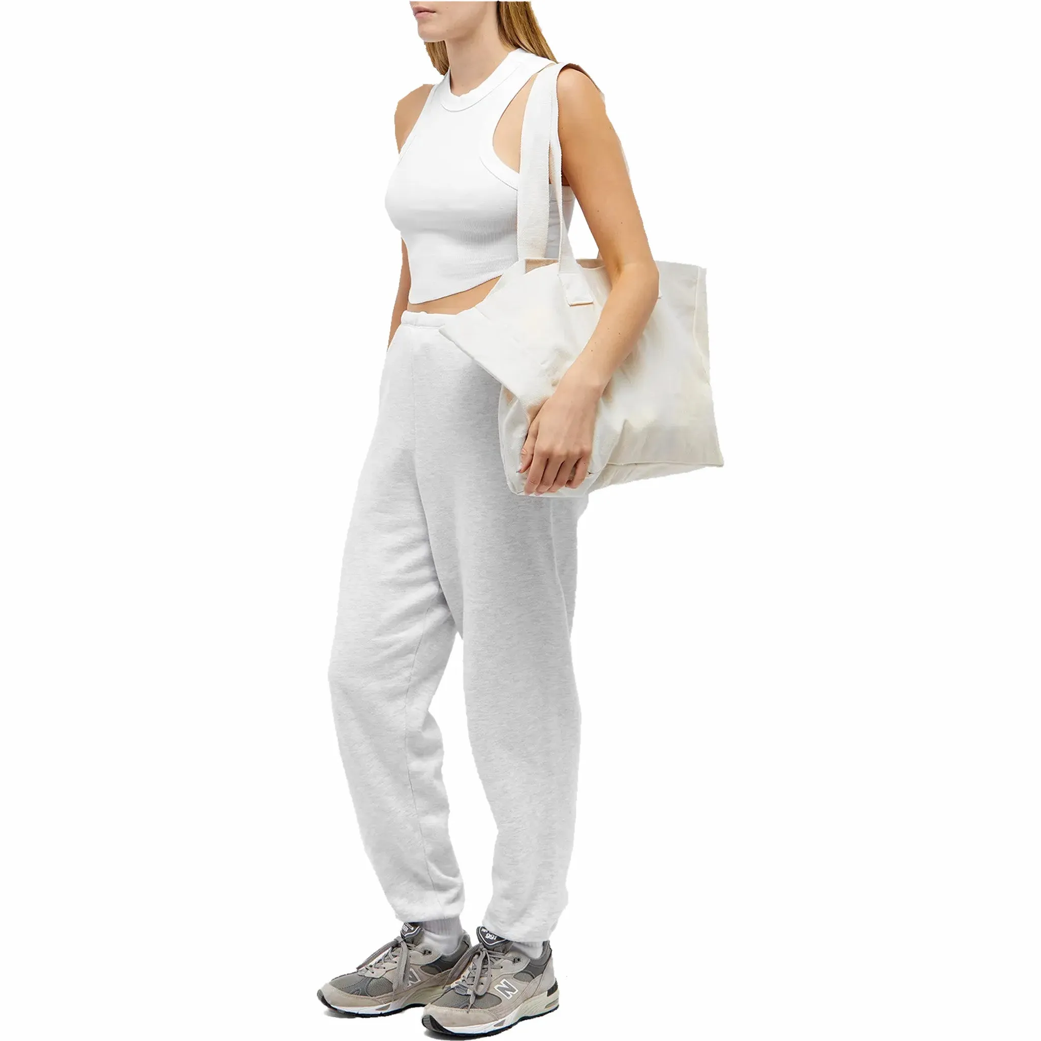 Joah Brown Oversized Jogger (Pearl Grey French Terry)