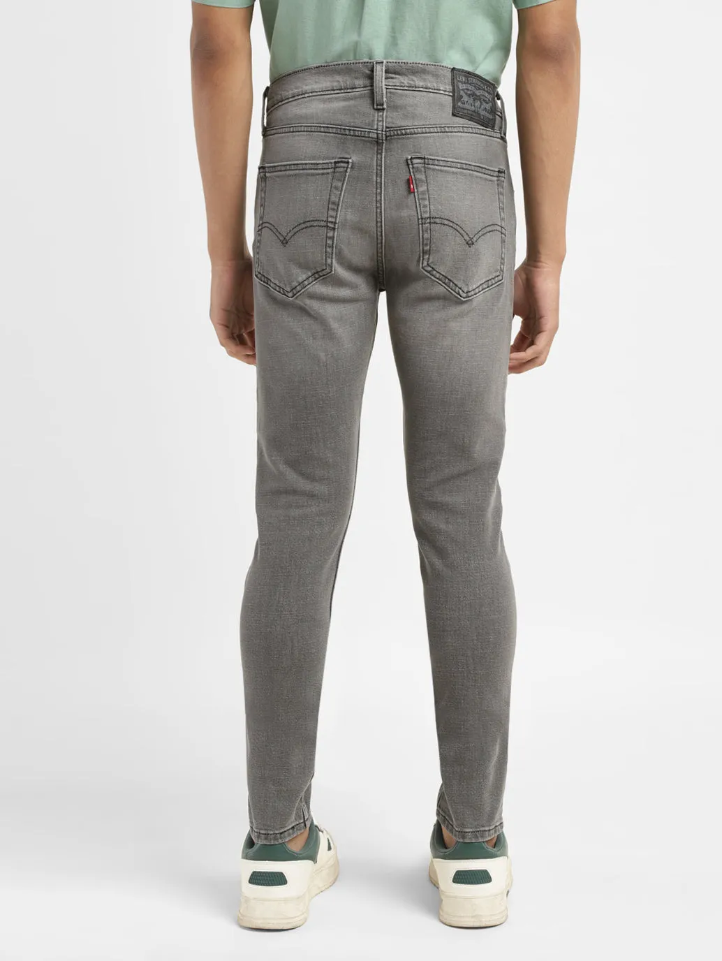 Men's Grey Skinny Taper Jeans