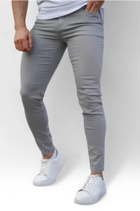 Men's Light Gray Skinny Jean