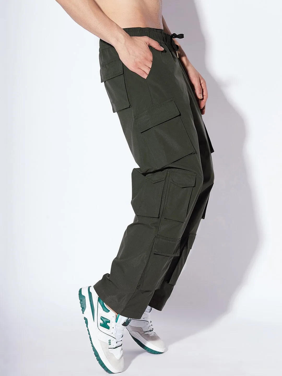 Military Olive Tactical Cargo Trackpants