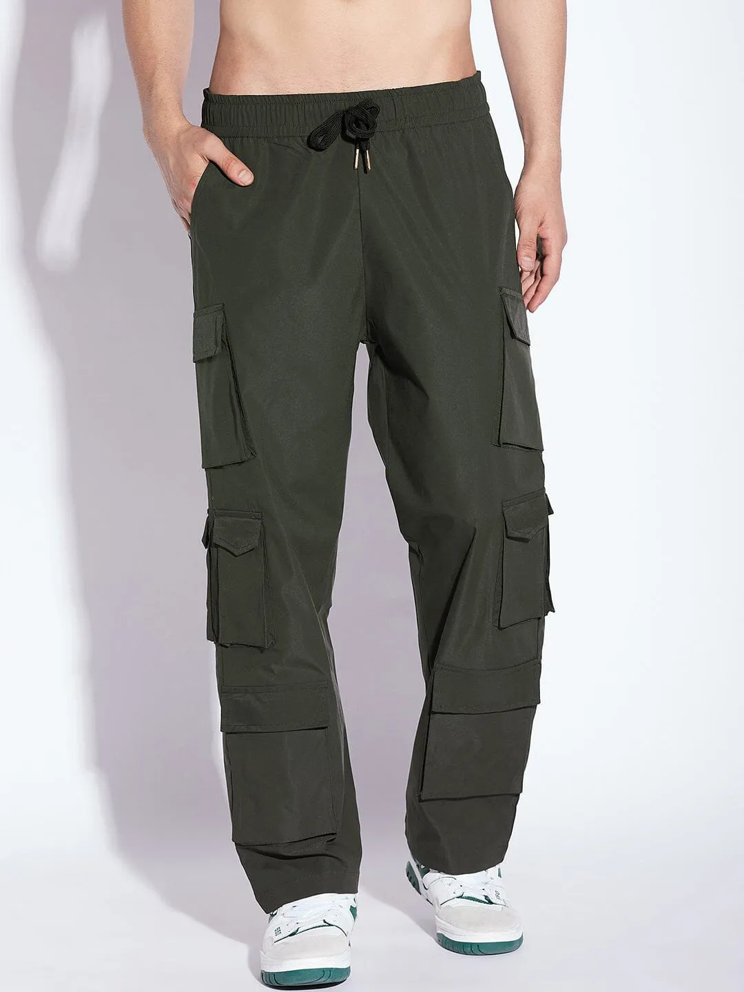 Military Olive Tactical Cargo Trackpants