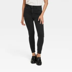 New - Women's High-Rise Skinny Jeans - Knox Rose Black 16