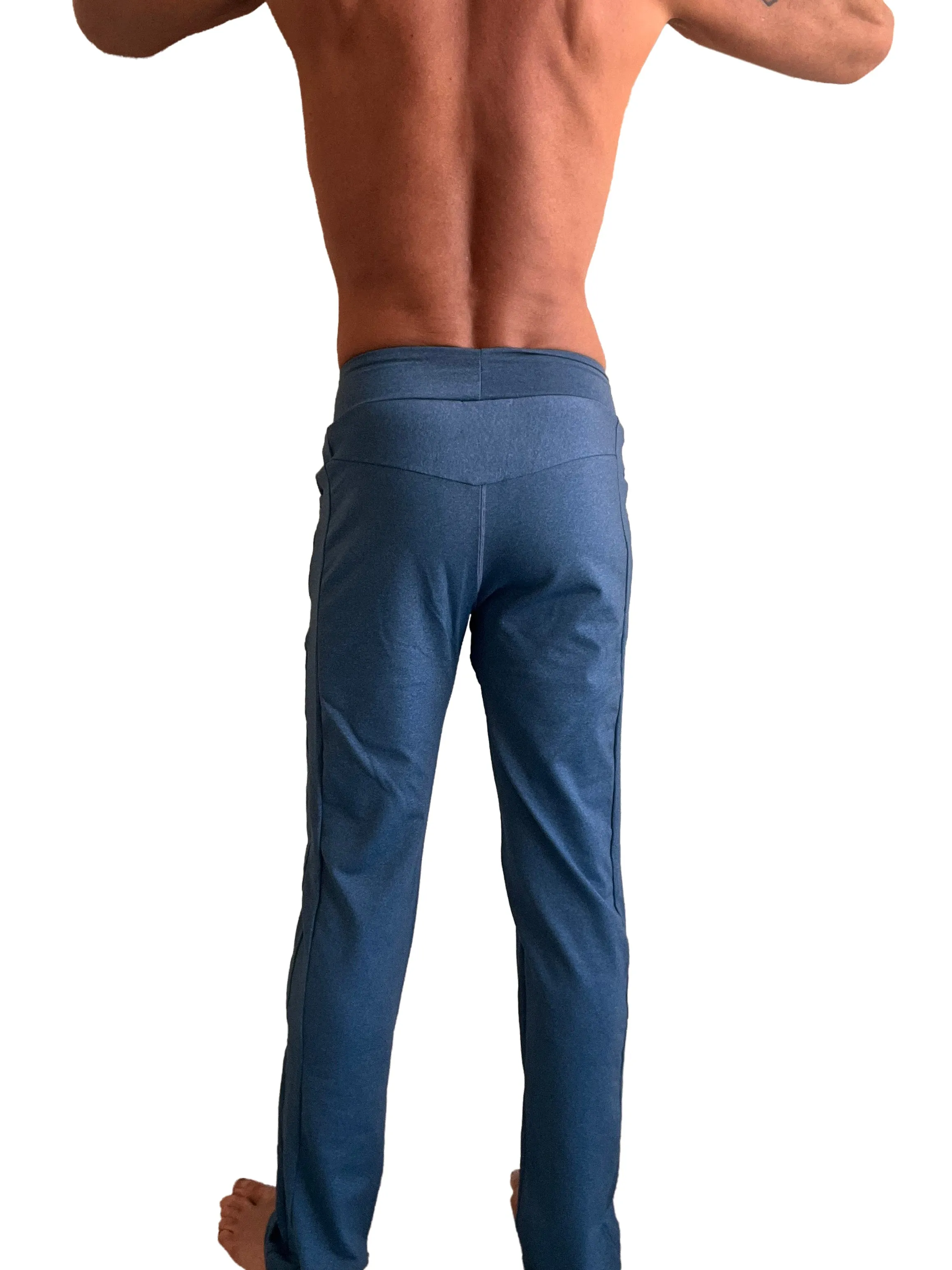 PERFORMANCE-Premium Track & Lounge Sweat Pant (Coral Blue Heather)