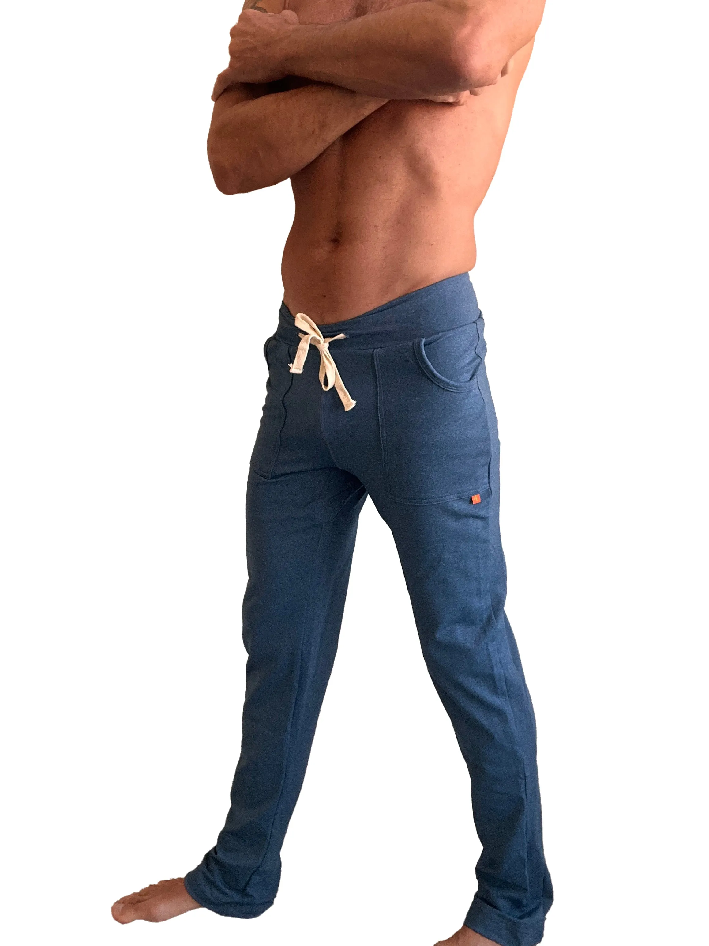 PERFORMANCE-Premium Track & Lounge Sweat Pant (Coral Blue Heather)