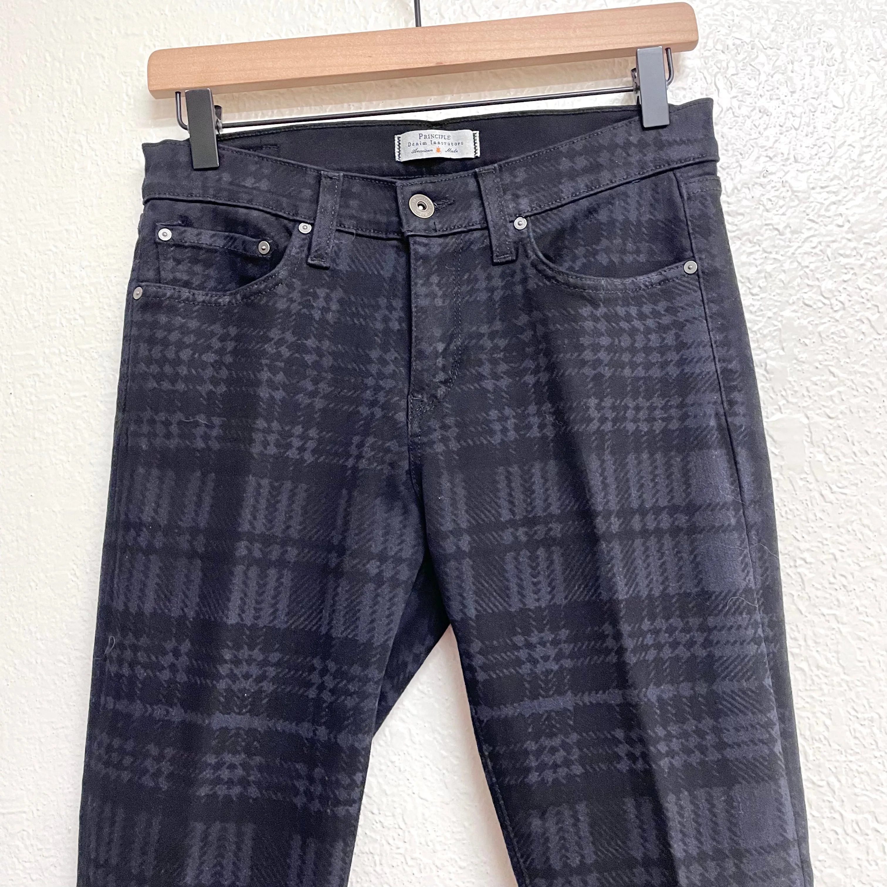 Plaid Skinny Jeans