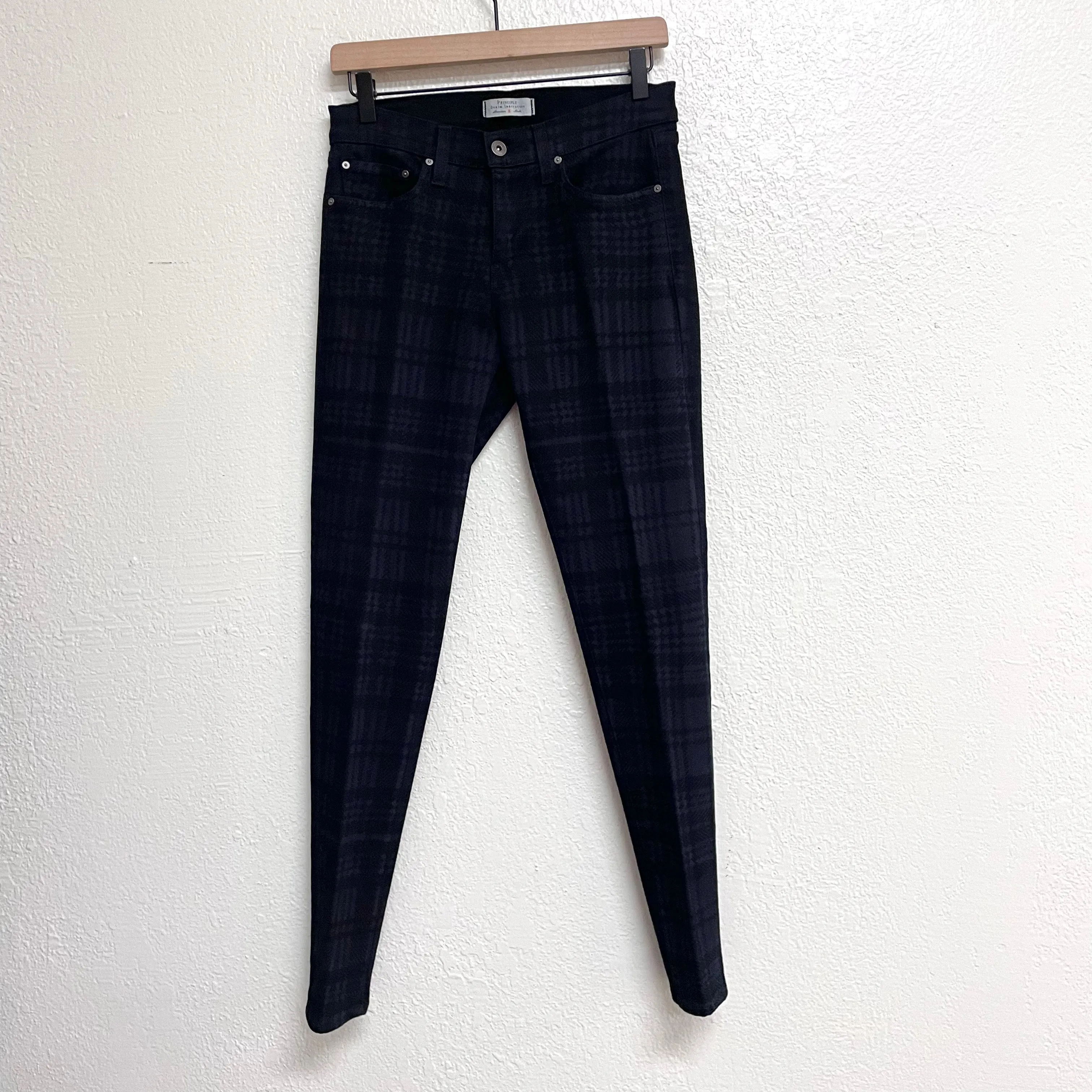 Plaid Skinny Jeans