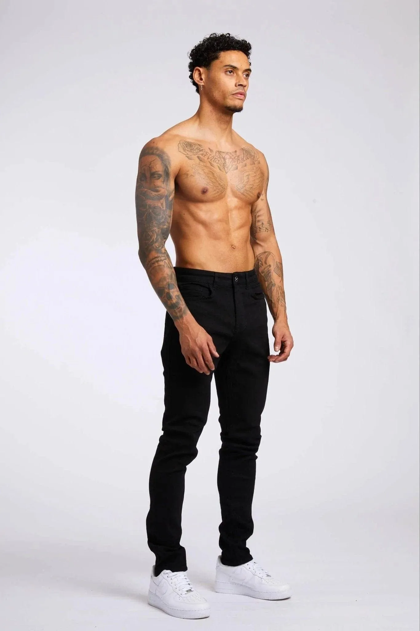 SKINNY FIT JEANS - BLACK