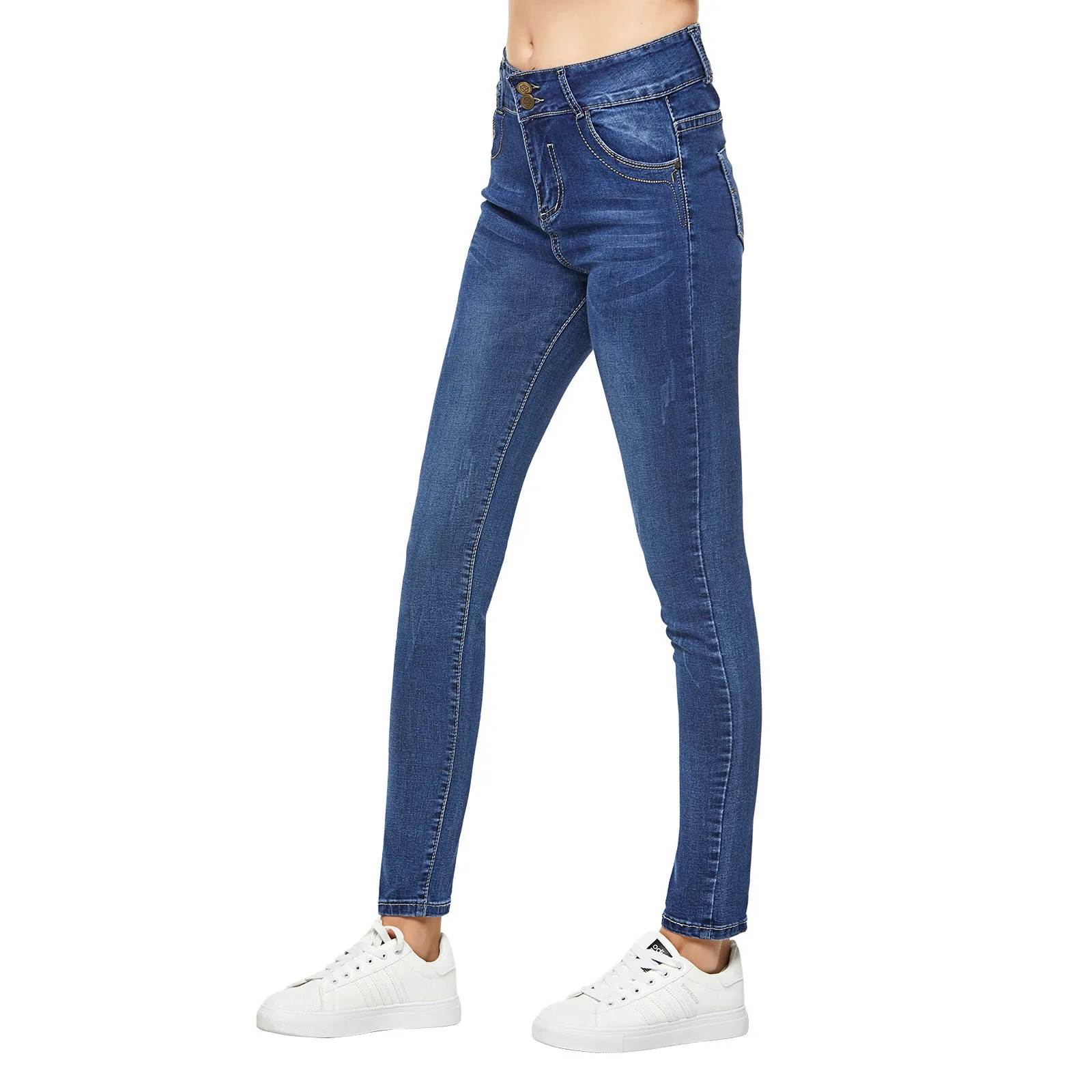 Skinny Stretch Distressed Jeans