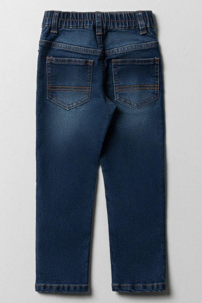 Styled Skinny Denim Rip And Repair Light Blue