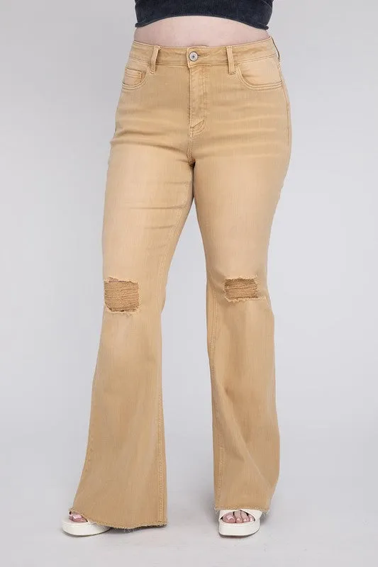 Violet Plus Size High Rise Flare Jeans