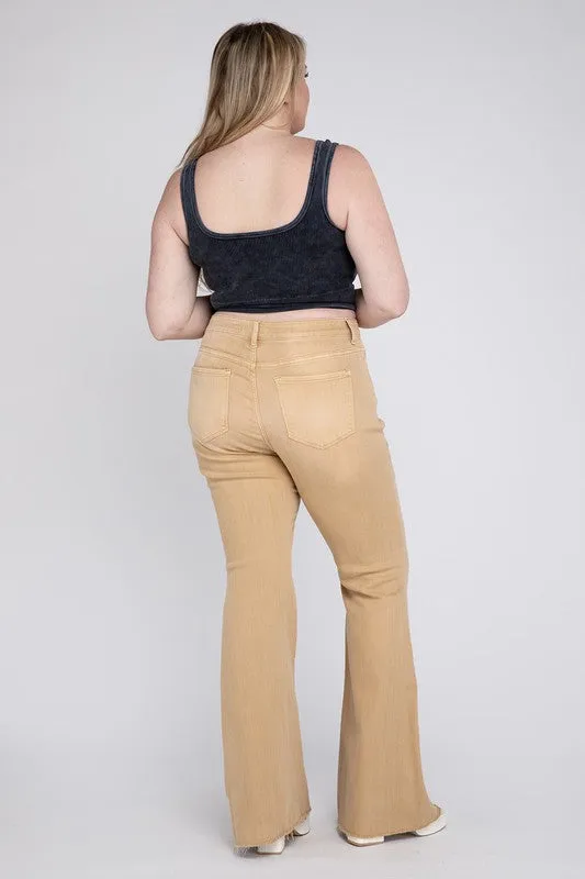 Violet Plus Size High Rise Flare Jeans