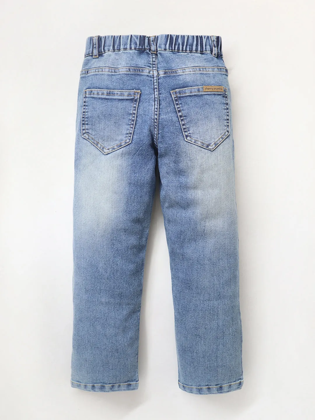 Washed Denim Blue Regular Jeans