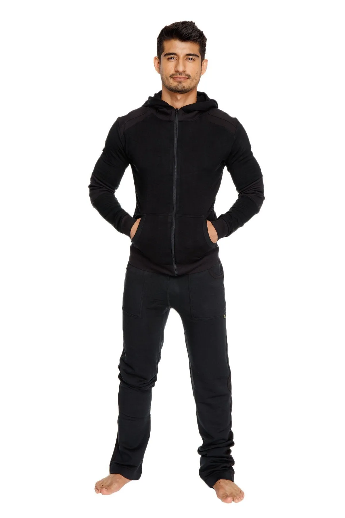 **Winter Collection** Mid-Weight Luxury-Fleece Track & Lounge Sweat Pant (Black)