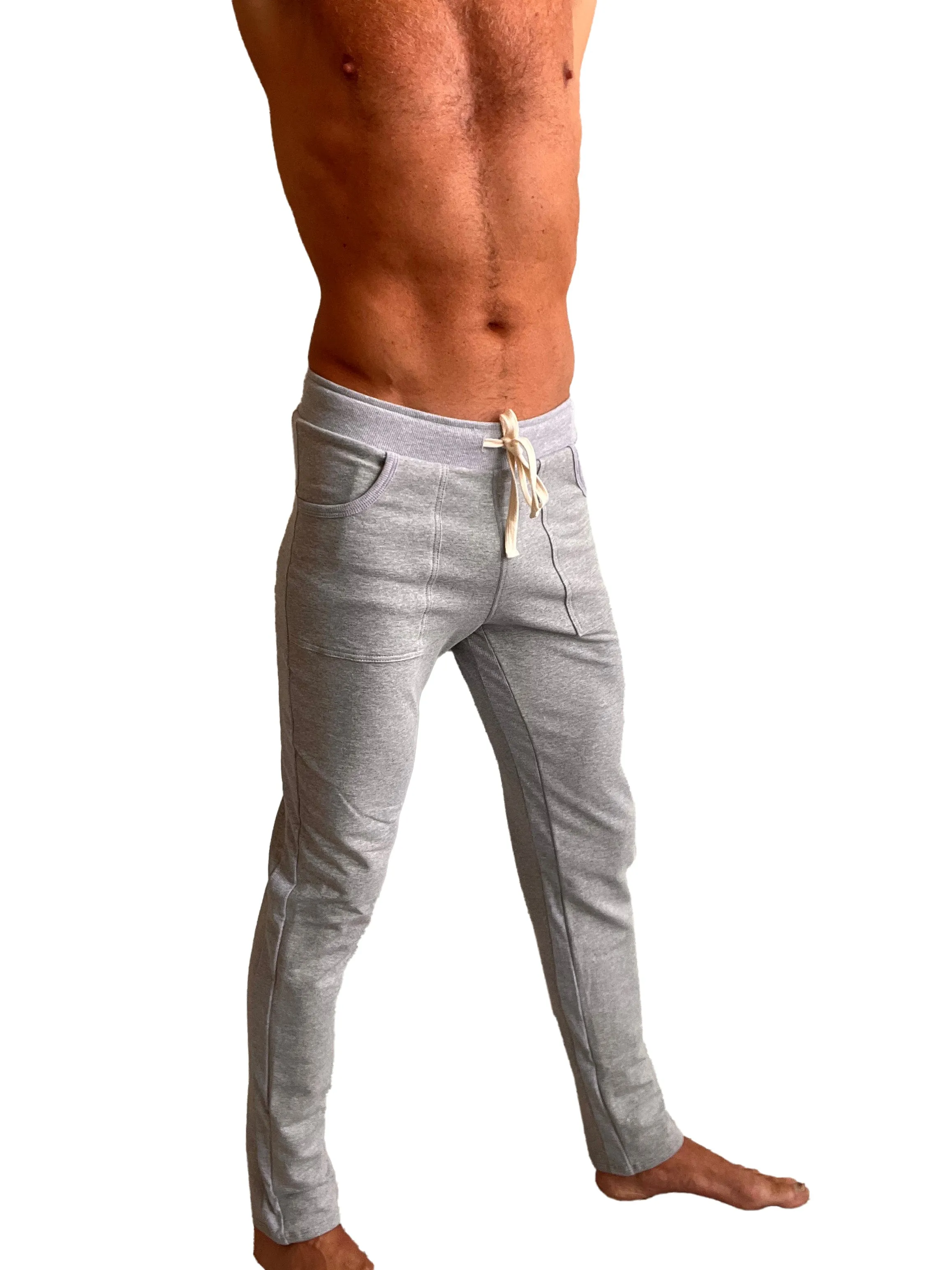 **Winter Collection** MID-Weight Luxury-Fleece Track & Lounge Sweat Pant (Heather Grey)