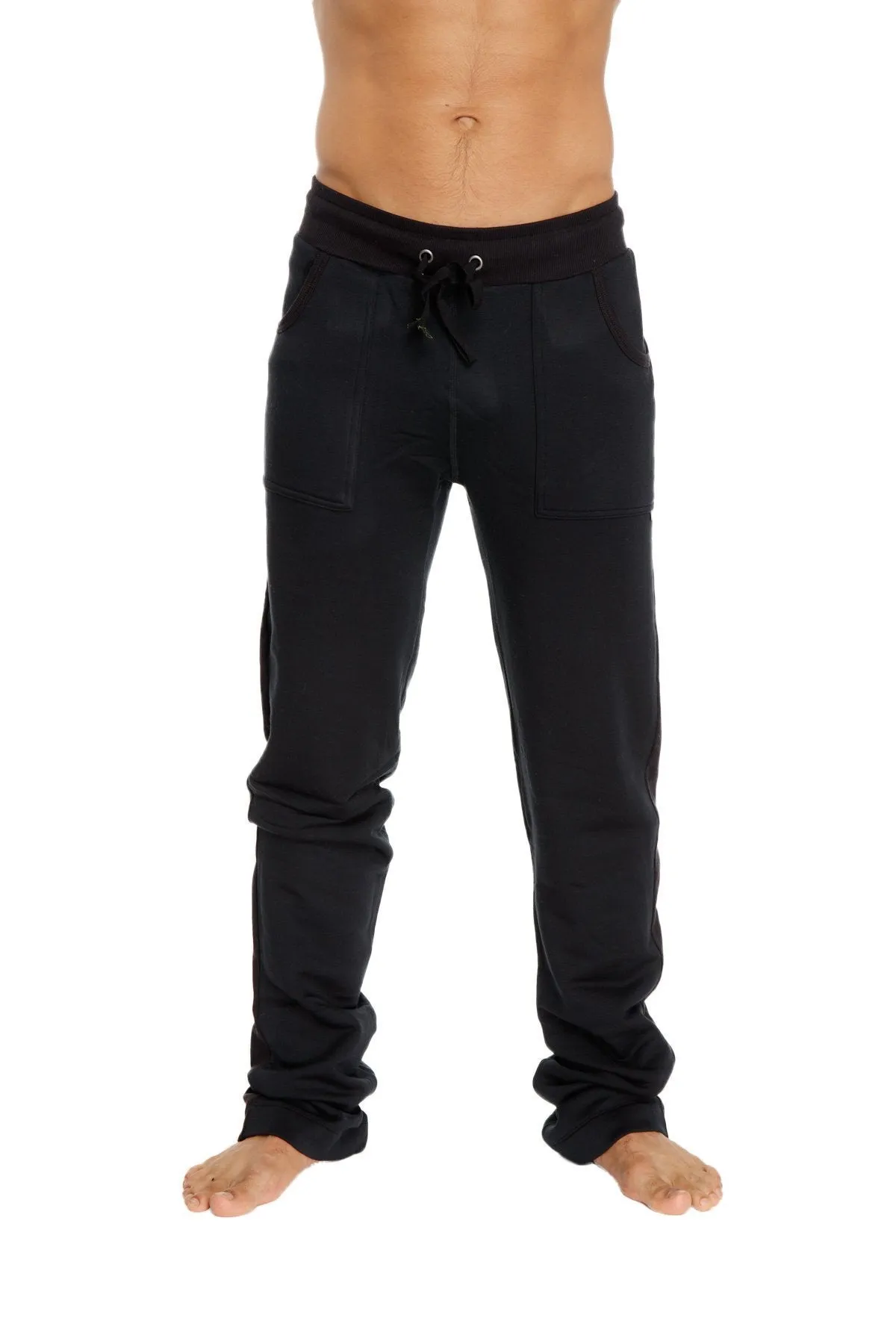 **Winter Collection** Mid-Weight Performance-Fleece Track & Lounge Sweat Pant (Black)