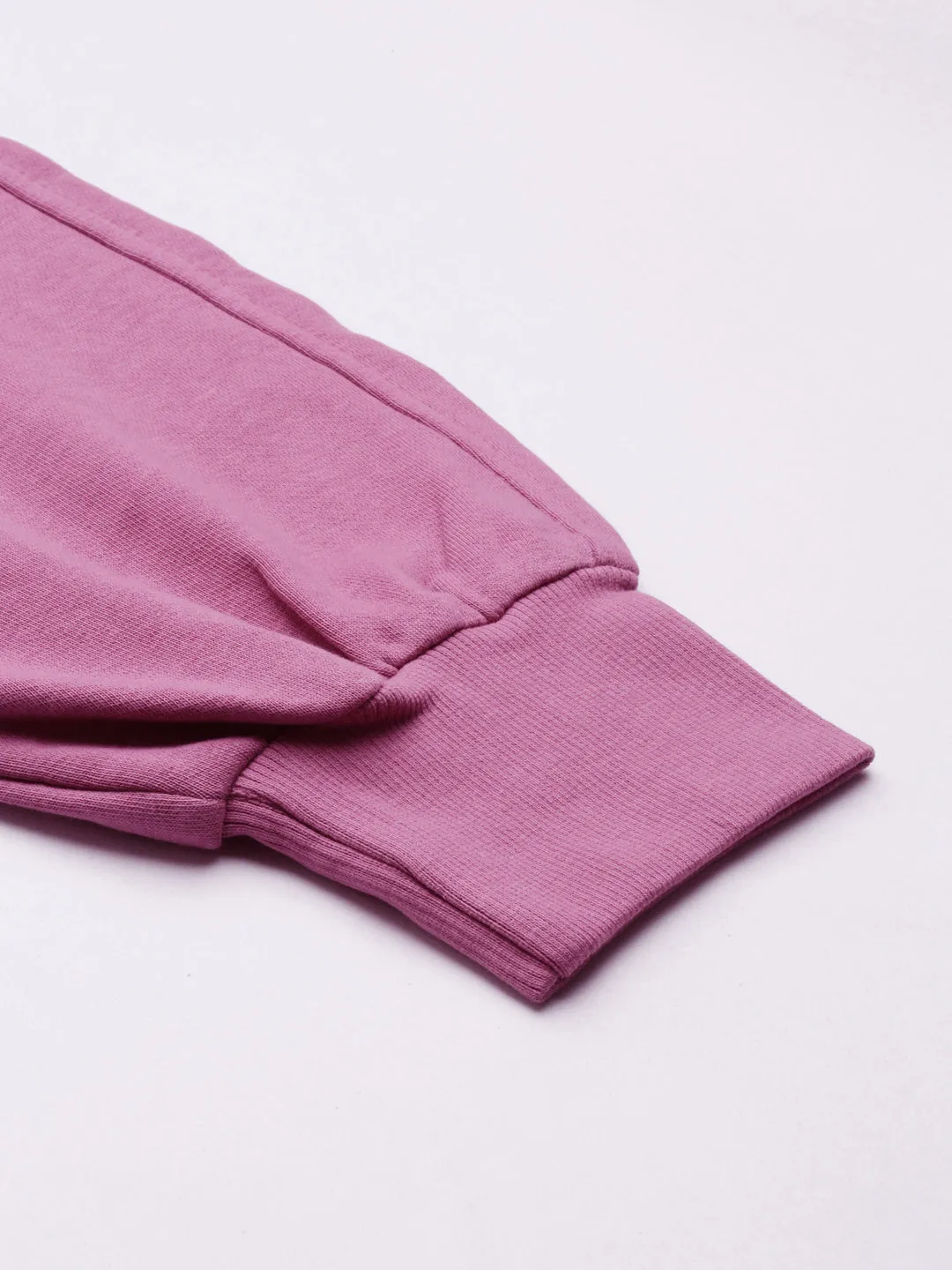 Women Mauve Solid Track Pant